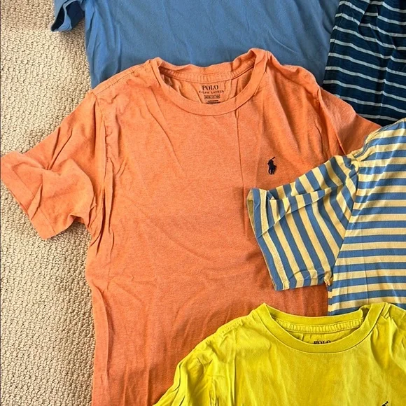 Colorful Kids Polo Ralph Lauren T-Shirt Set - Picture 5 of 11